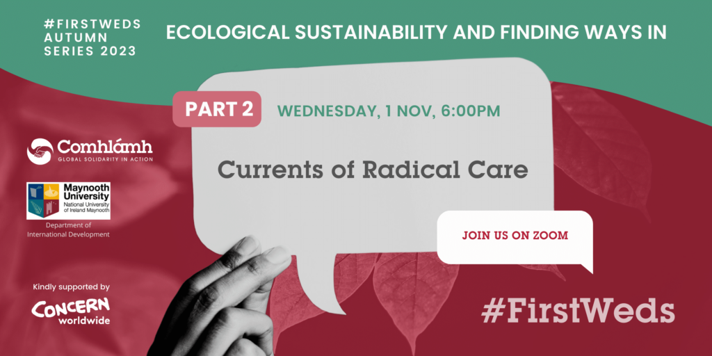#FirstWeds Autumn Series 2023: Ecological Sustainability and Finding Ways In
