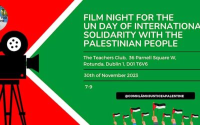 Join Comhlámh Justice for Palestine for a Screening of “Stone Cold Justice” and Panel Discussion Marking UN International Day of Solidarity with the Palestinian People